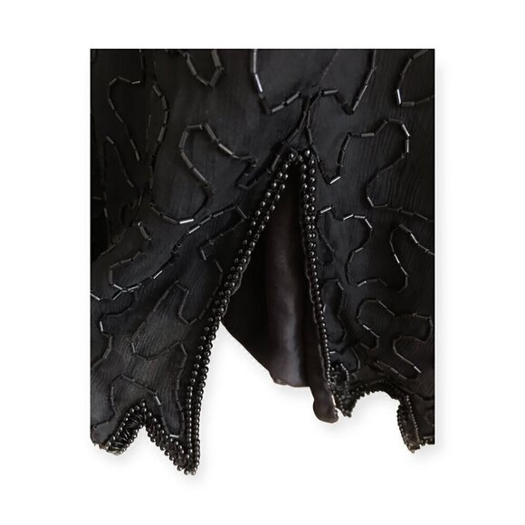 Vintage‎ Dress black beaded midi dress - Picture 9 of 10